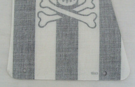 Lego Sail From 6268 Renegade Runner Black & White Stripes Skull Crossbones