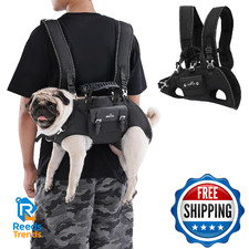 Wakytu Dog Backpack Carrier for Dogs,Dog Lift Harness,Adjustable Padded Breathab