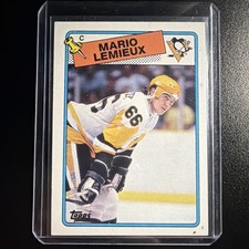 Topps 1988-89 Mario Lemieux #1 Pittsburgh Penguins Ice Hockey