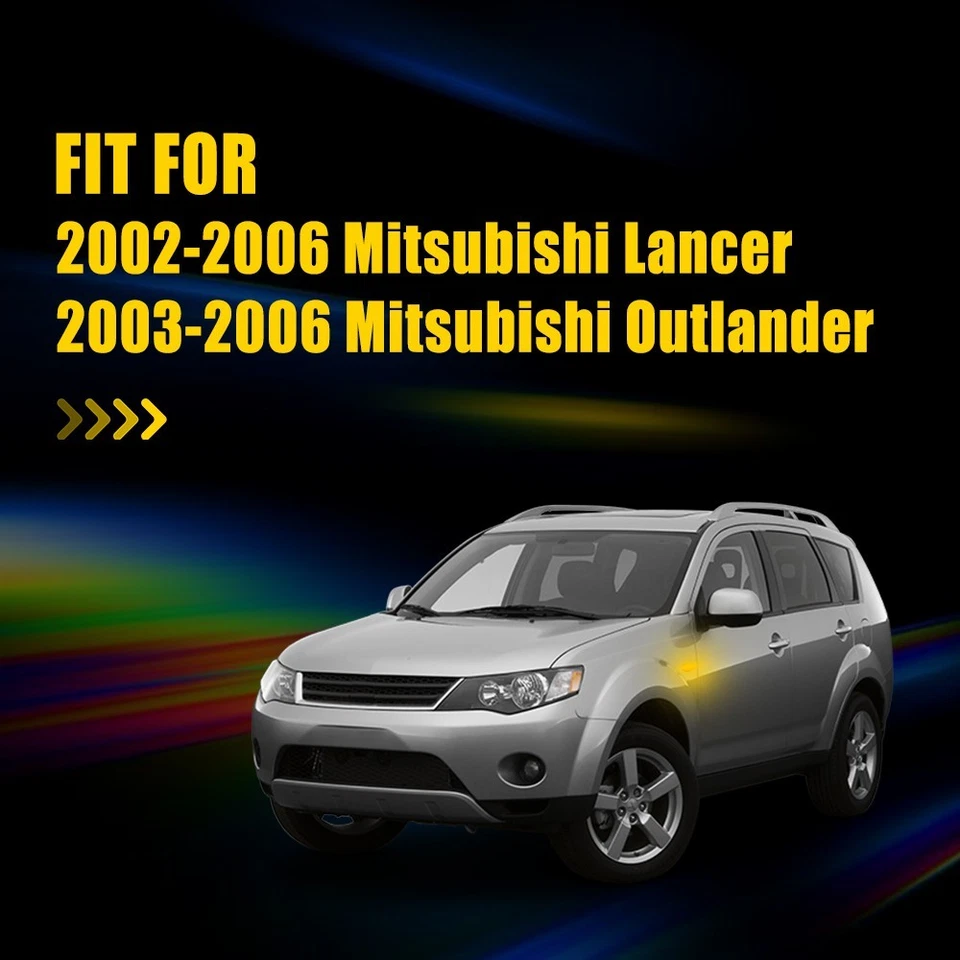 For Mitsubishi 2002-2006 Lancer/Outlander Dynamic Front Side Marker Lights Turn - Image 2 of 4