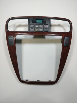 2001-2006 ACURA MDX RADIO BEZEL VENT TRIM GREY WOOD CLIMATE CONTROL OEM