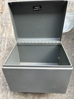 Vintage Fabco Simple Metal Box 6x5x5 