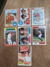 Pete Rose Card Lot 1968 1970 1974 1975 1976 Poor-Good ⚾ Fillers Charley Hustle 