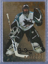 1998-99 ITG * Be A Player * GOLD * Steve Shields * Factory Signed * Card #269
