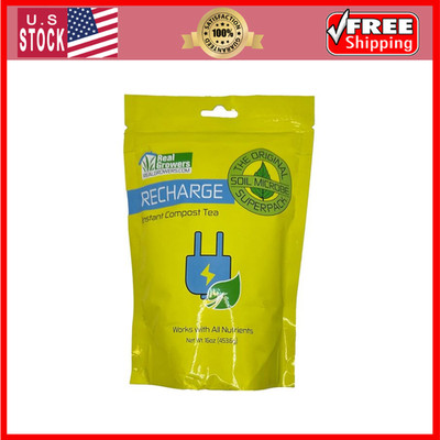 Real Growers Recharge - Mycorrhizae Instant Compost Tea/Soil Microbes - 16oz