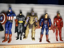 Lot Of 5 Large 12  Action Figures Superman Ir...
