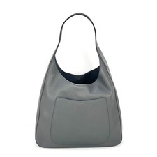 Prada Vitello Daino Hobo Bag Women Grey One Size