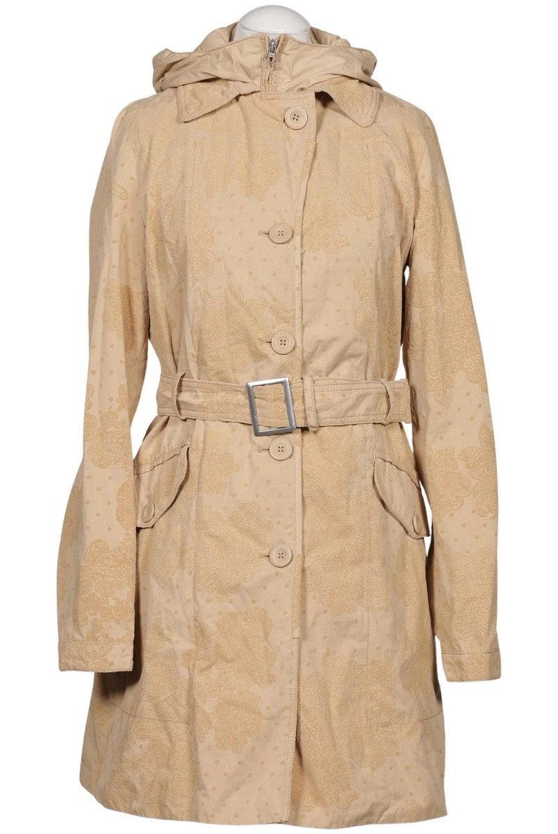Desigual Mantel Damen Jacke Parka Gr. 40 Baumwolle Beige #svjhiuw