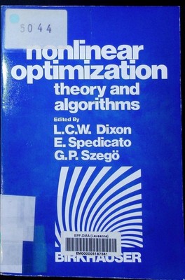 Nonlinear optimization theory and algorithms : (the proceedings of an In 2502039
