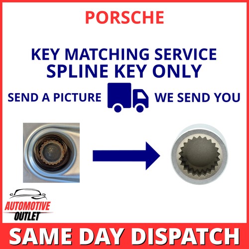 SECURITY MASTER LOCKING LOCK WHEEL NUT KEY BOLT MATCHING SERVICE FOR PORSCHE