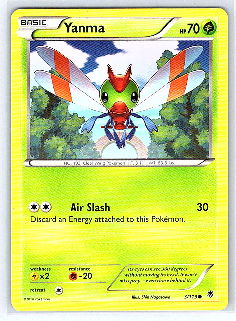 Yanma 3/119 Phantom Forces MP Pokemon Card