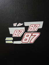 Joe Nemechek Name Rail & #87 Numbers 1:24 Car Decal - Slixx Waterslide Decals