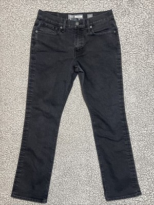 BKE Jake Straight Leg Jeans Mens Dark Black Wash Denim 33R* Size 32x30