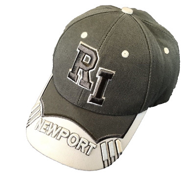 RI Newport Cap by Dimco Apparel Adjustable 100% Acrylic Gray & White