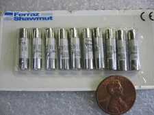 10-Pack Ferraz Shawmut A084019P Very Fast Acting IR Miniature Ceramic 5x20 Fuses