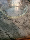 Vintage Pyrex 229 - 9.5” Clear Round Deep Dish Glass Pie Plate w/ Handles - 50's