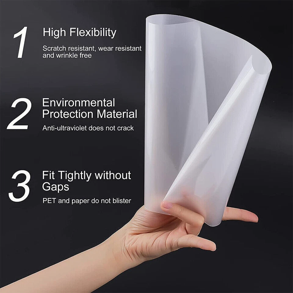 Bolsas de laminação térmica transparente 5 mil letras tamanho 9 x 11,5 folhas laminadoras - Imagem 3 de 4