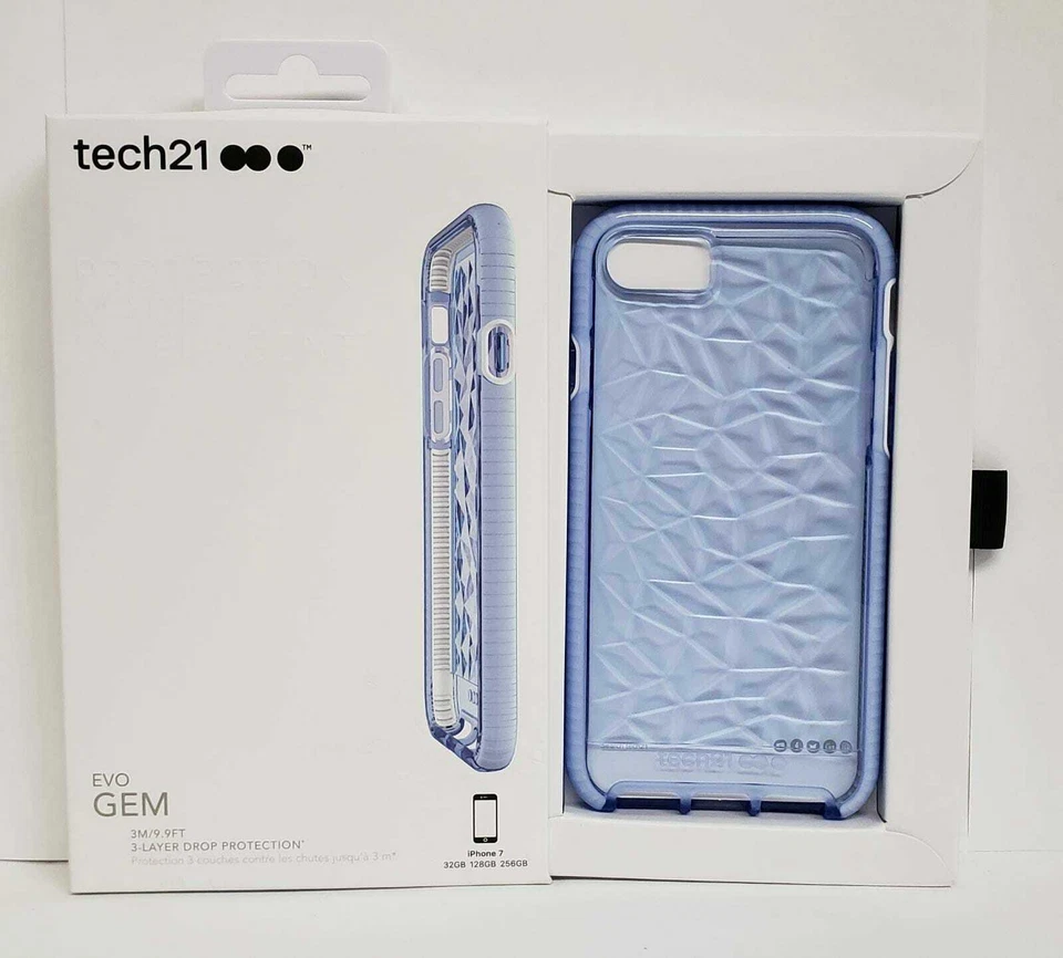 TECH21 - Evo Gem para Apple iPhone 6/6s/7/8/SE 2020 - Tinte Lila Foto 2 de 3