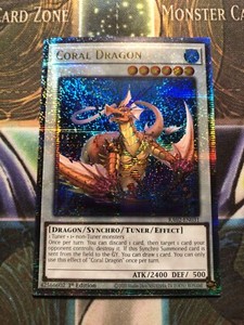 Coral Dragon RA02-EN031 Quarter Century Secret Rare 1st Edition