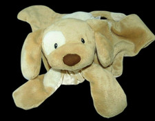 Baby Gund Security Blanket Brown Spunky Puppy Dog Huggybuddy Lovey 058968
