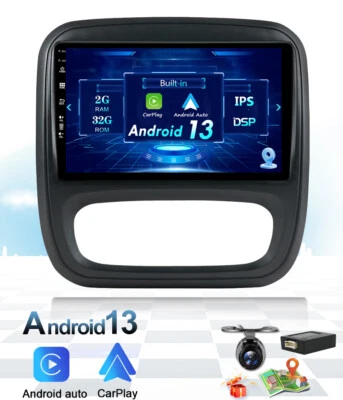 Android 14 Autoradio Pour Renault Trafic 3 2014-2021 Opel Vivaro B 2014-2019 GPS - Photo 1/4