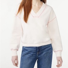 Free Assembly Womens Medium M V-Neck Sweatshirt Long Sleeve Sweater New NWT