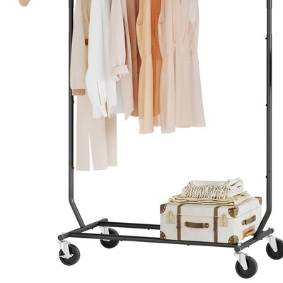 Versatile Heavy Duty Clothes Rack with Adjustable Height & Collapsible Design