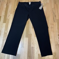 Three Seasons Maternity Straight Leg Dress Pants Black 49020TS Size XL Classic