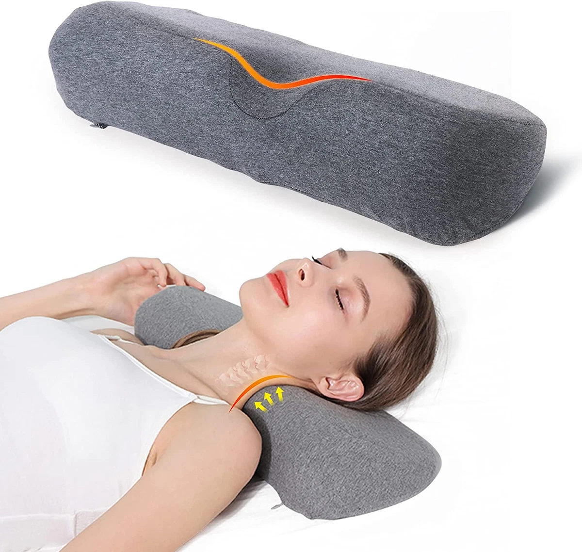 Memory foam cylinder clearance pillow
