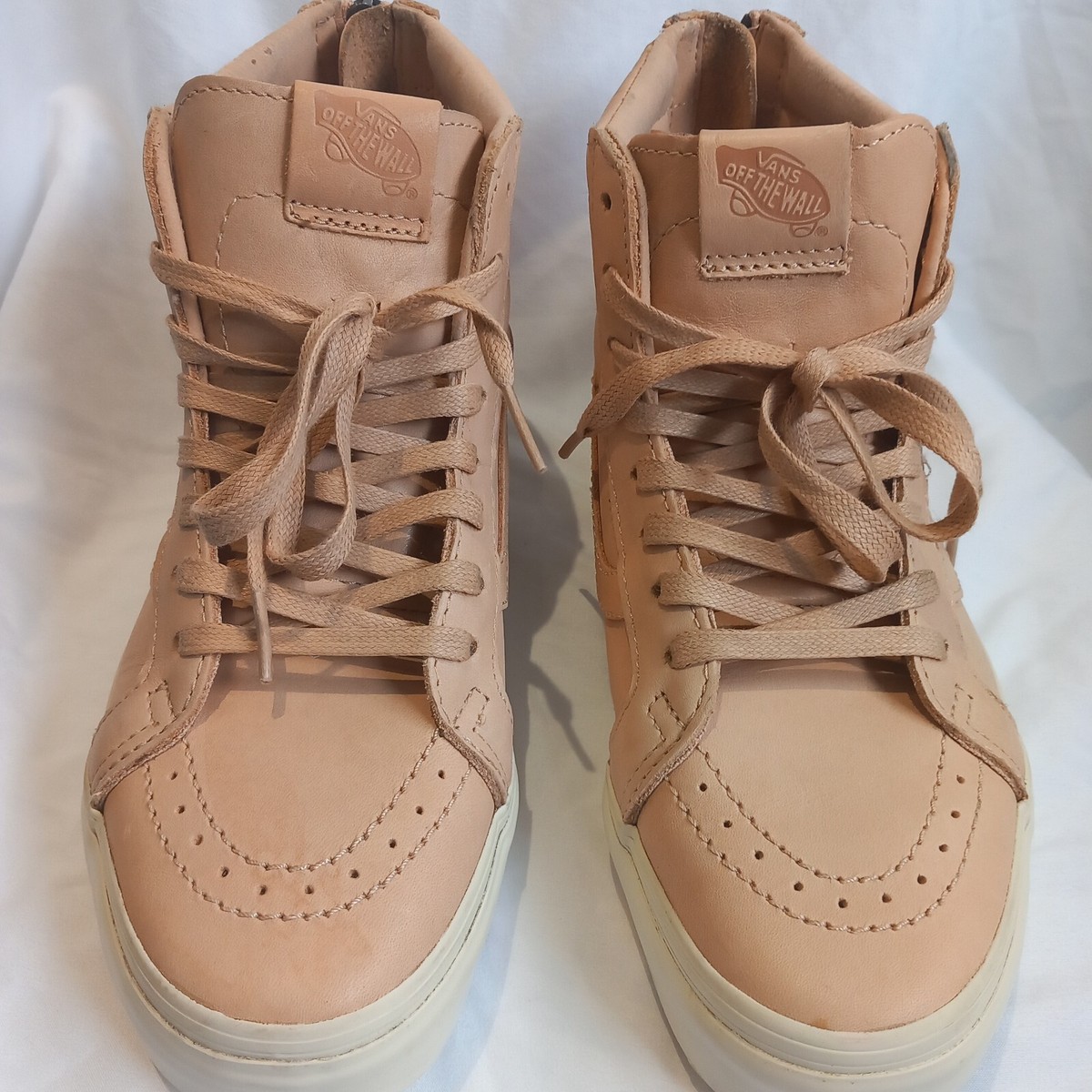 Vans SK8-Hi Vegetable Tan Leather Sneakers Vachetta Unisex UK Size