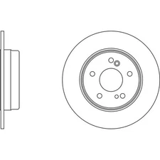 Apec Blue Brake Disc - Rear SDK6158 - Fits selected Chrysler & Mercedes Benz