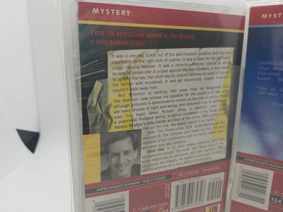 2 Mystery Thriller CASSETTE Audio Books THE PROSECUTION & LAWRENCE BLOCK COLLECT - Image 4 of 4