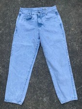 Vintage Made in USA Calvin Klein Light Acid Wash Denim Jeans Pants 80s 90s Grung