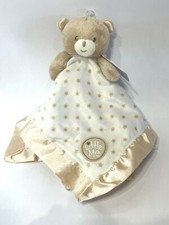 LITTLE ME BABY BROWN TEDDY BEAR POLKA DOT SECURITY BLANKET STUFFED ANIMAL PLUSH