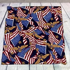 Patriotic Bandana Scarf American Flag Eagle Stars Stripes Freedom 19.5" x 19.75"