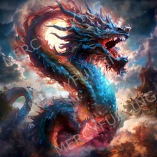 Dragon - Digital AI Art Image (4k HD) High Resolution Print Download