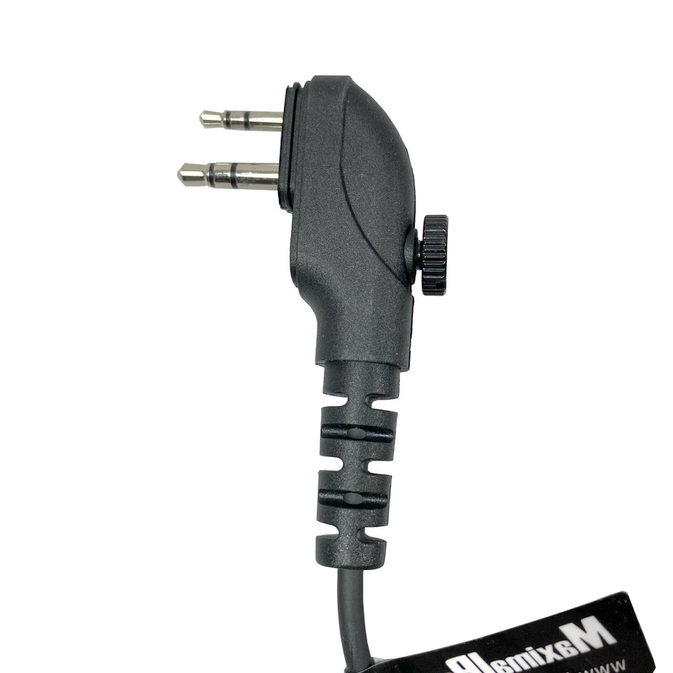 Refuelergy Clear Coil Tube Earbud Headset PTT Mic 2-Pin for HYTERA HYT Radio - Image 4 of 4