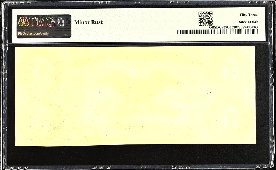 DC $5 WASHINGTON The Government Bank Nov. 15, 1862 PMG 53 AU Haxby DC-255 G6 - Image 4 of 4