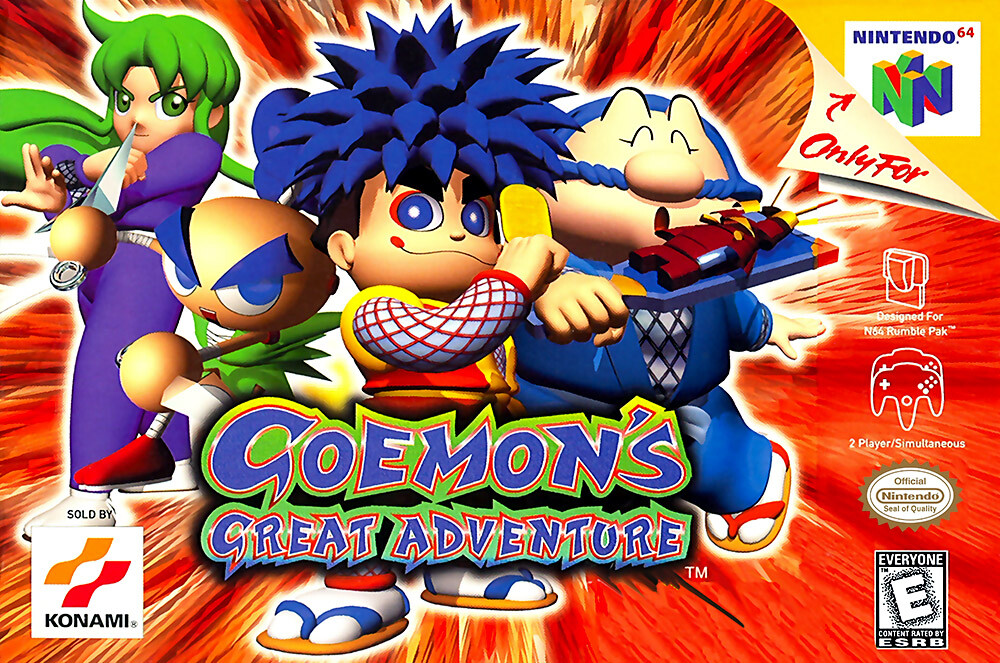 Goemon's Great Adventure BOX ART Nintendo 64 Premium POSTER MADE