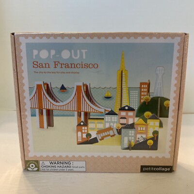 2017 Petit Collage Pop Out City San Francisco Brand New & Sealed