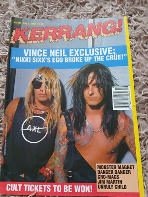 KERRANG Magazine Issue 391 Motley Crue