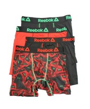 NWT Reebok. Sz M. Men' 4 Pack, Hip Performance 6  Boxer Brief Multi. MSRP 40.00