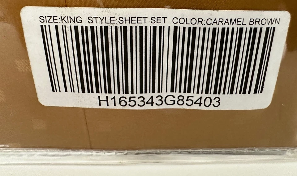 NORTHERN NIGHTS by QVC, king, 100% Egyptian Cotton, new, Caramel Brown - Image 3 of 3