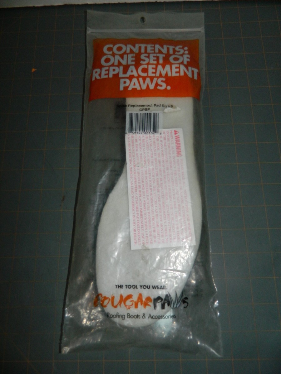 Cougar Paws Peak Performance Boots Set of Replacement Pads Size