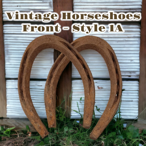 Vintage REAL 1970s Rustic Used Rusty Horseshoes Lucky Hand Forged Horseshoe