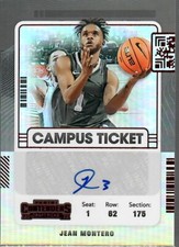 2022 Panini Chronicles Draft Picks Red Campus Ticket Jean Montero 60/99