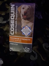 Cosequin Maximum Strength Plus MSM Dogs Chewable Tablets 60 count - Exp 2028