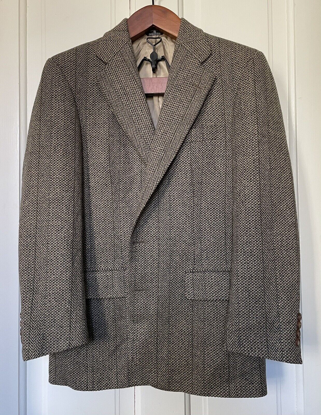 Vtg Early 80s Polo University Club Ralph Lauren Tweed Blazer Jacket 38/40  USA