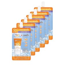 6x Smooto Hya C Bright Up Sunscreen Skin Tone Up Brightening SPF50 PA  30g