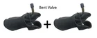 2  X Innertube ONLY BENT VALVE (4.10 /3.50 - 4) SACKTRUCK TROLLEY WHEELBARROW